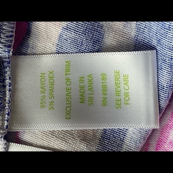 WOMEN’S lilly pulitzer one too many palma tube top amethyst ikat print size S - Picture 8 of 9